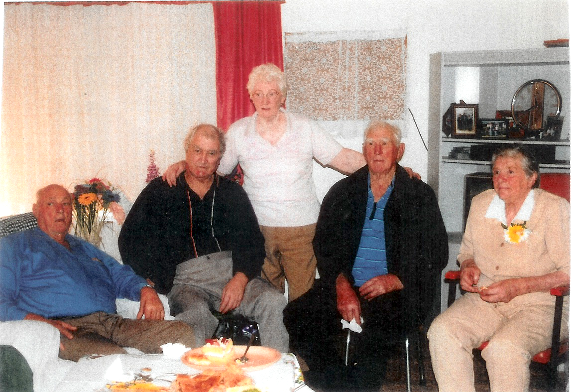 Colin Ironmonger, Fred Moore, Barbara Froome, David Ironmonger and Hilary Thompson  2008