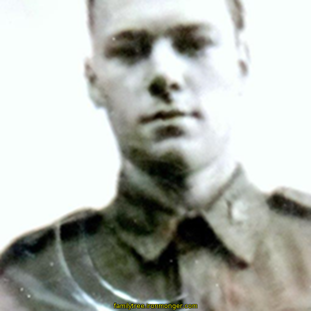 Colin Charles Ironmonger (Army Records Photo at 18 Years and 11 months)