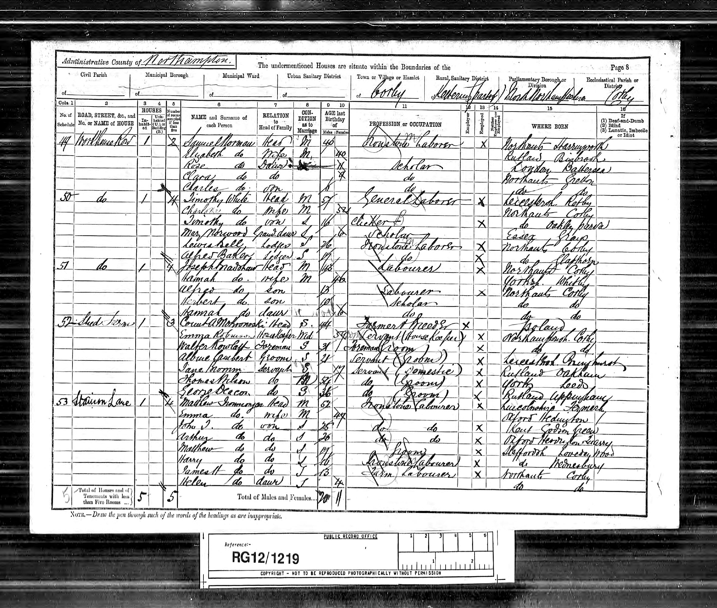 1891 UK Census