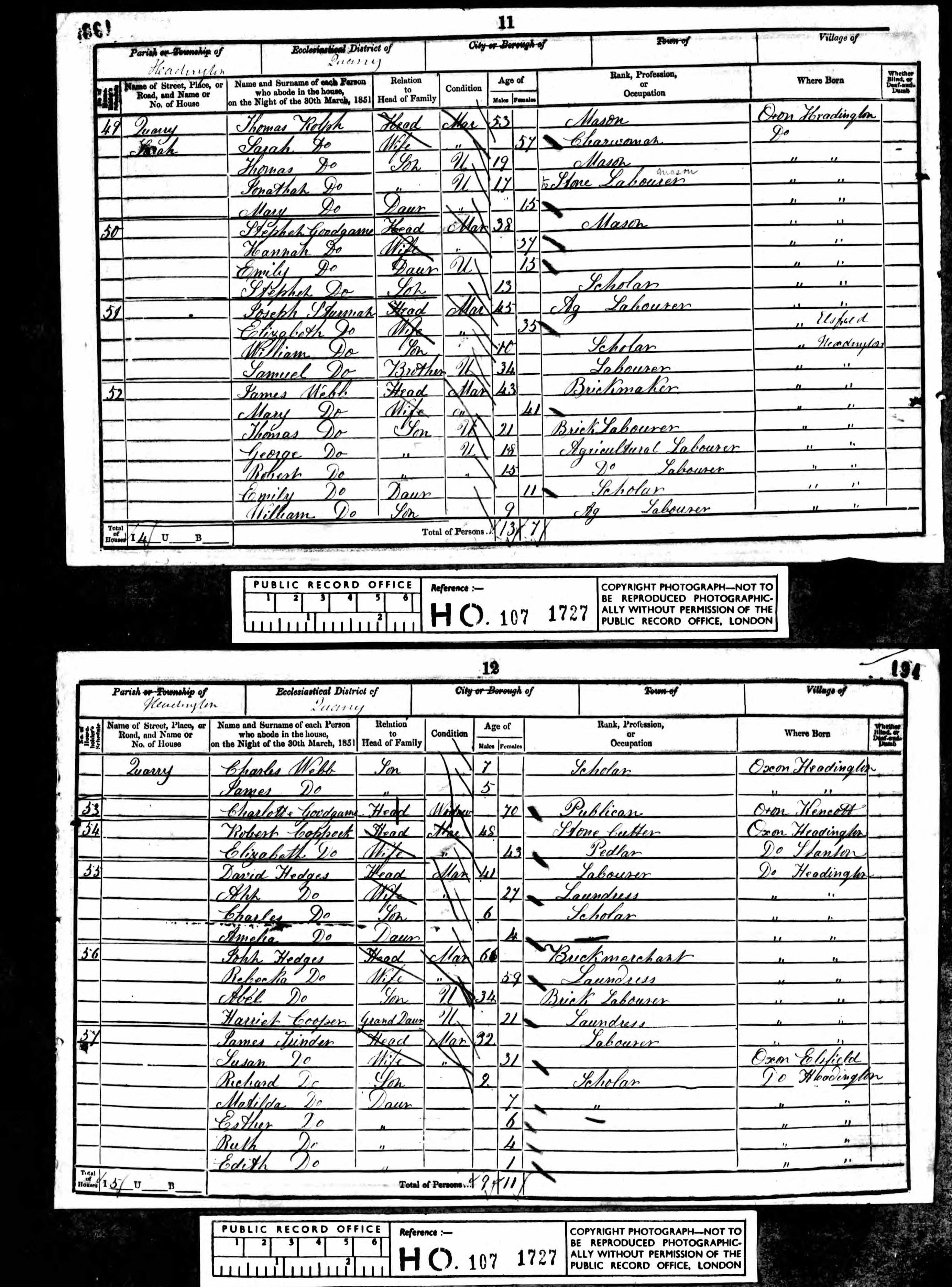 1851 UK Census