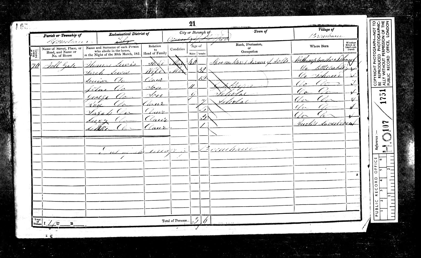 1851 UK Census